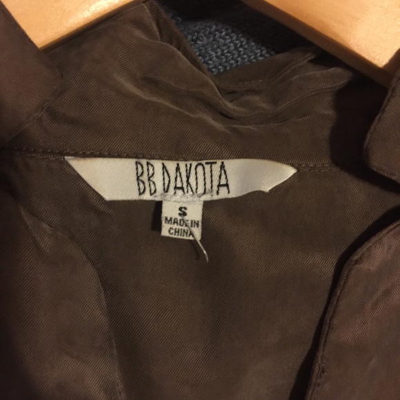 BB DAKOTA Olive Faux Suede Sleeveless Top Tunic S - Picture 6 of 6